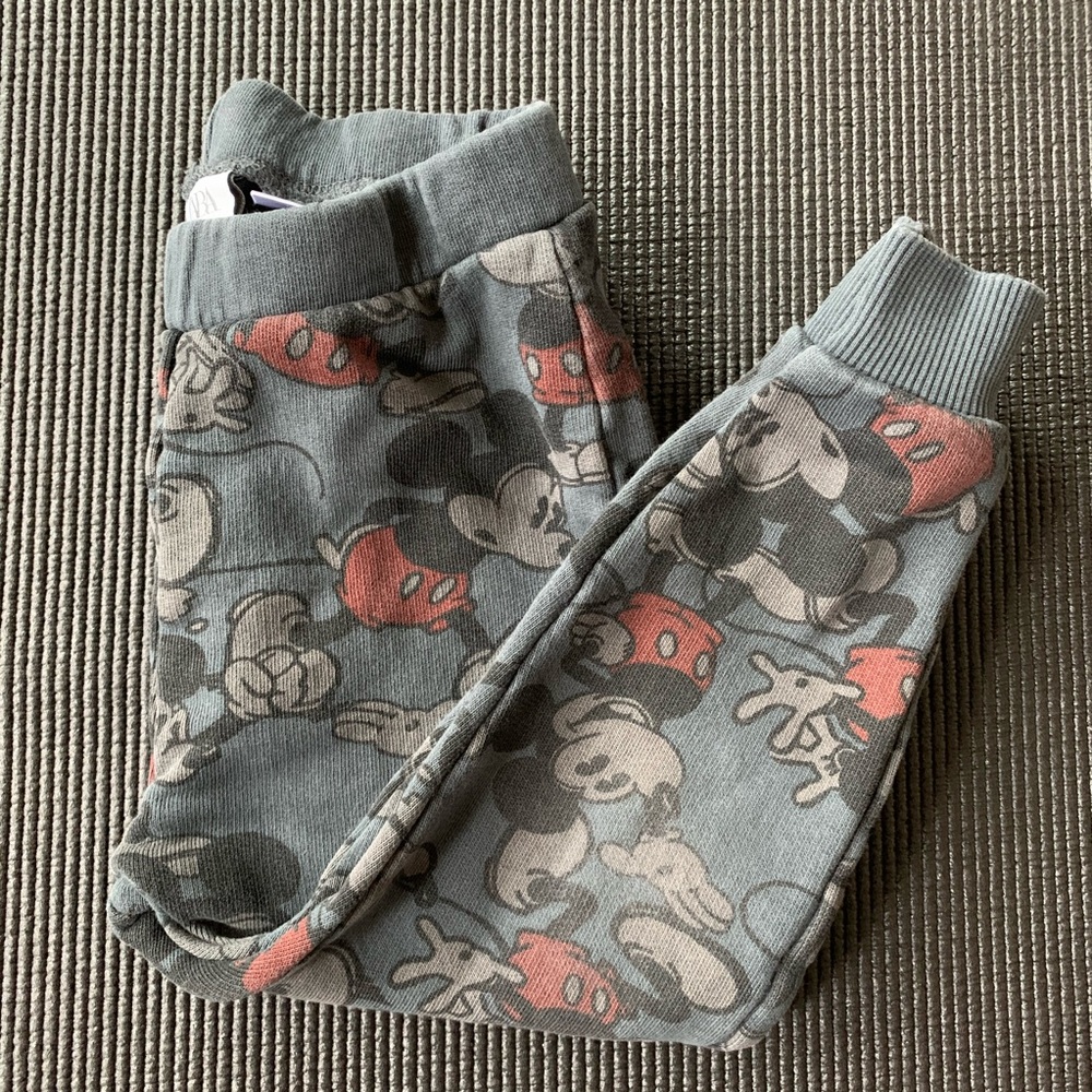 Zara Mickey Mouse Joggers